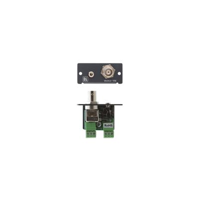Wall Plate Insert − BNC & 3.5mm Stereo Audio to Terminal Blocks